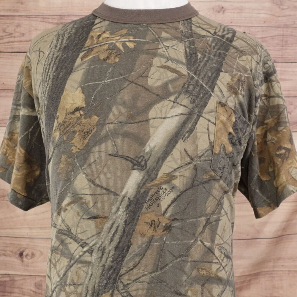 VINTAGE RED HEAD USA MADE SINGLE‎ STITCH CAMO 80s 90s TSHIRT SZ 2XL **READ